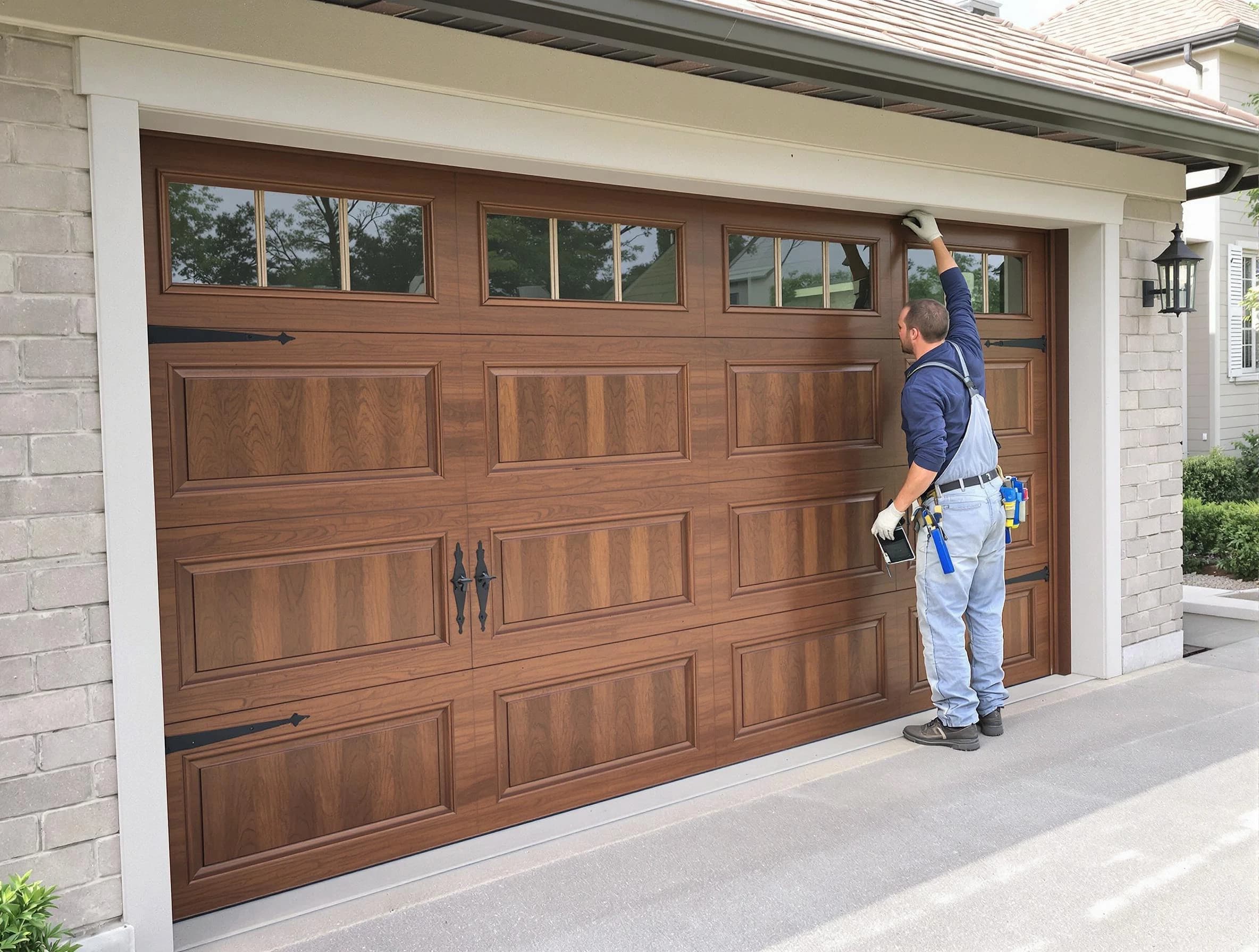 Custom garage door showcase by Fair Lawn Garage Door Repair in Fair Lawn