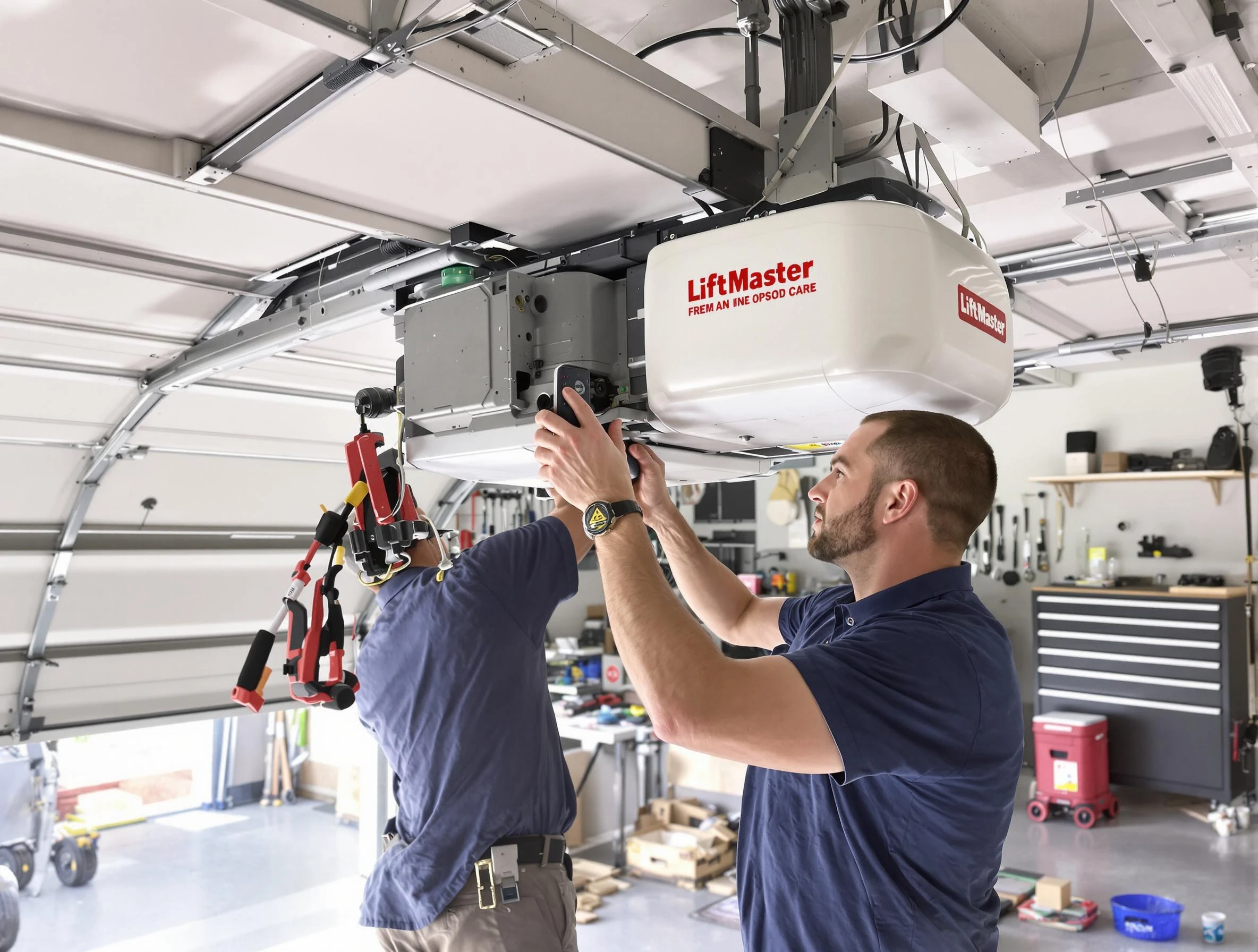 Fair Lawn Garage Door Repair technician performing advanced diagnostics on garage opener in Fair Lawn