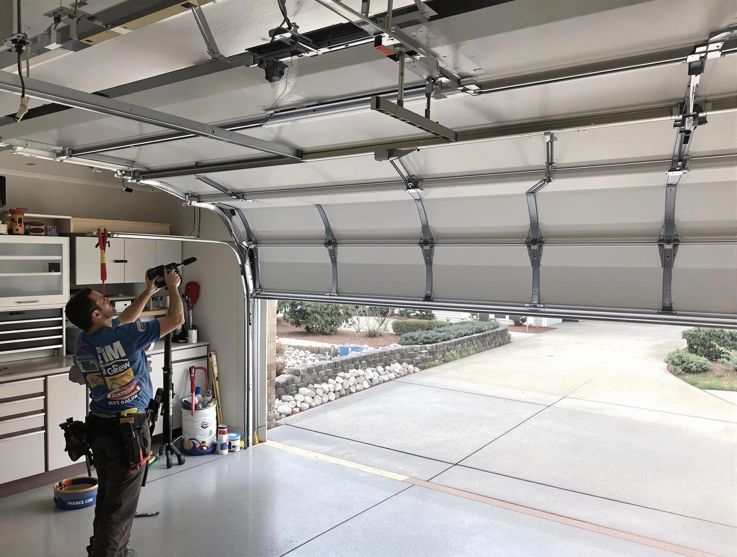 Garage door track repair service by Fair Lawn Garage Door Repair in Fair Lawn